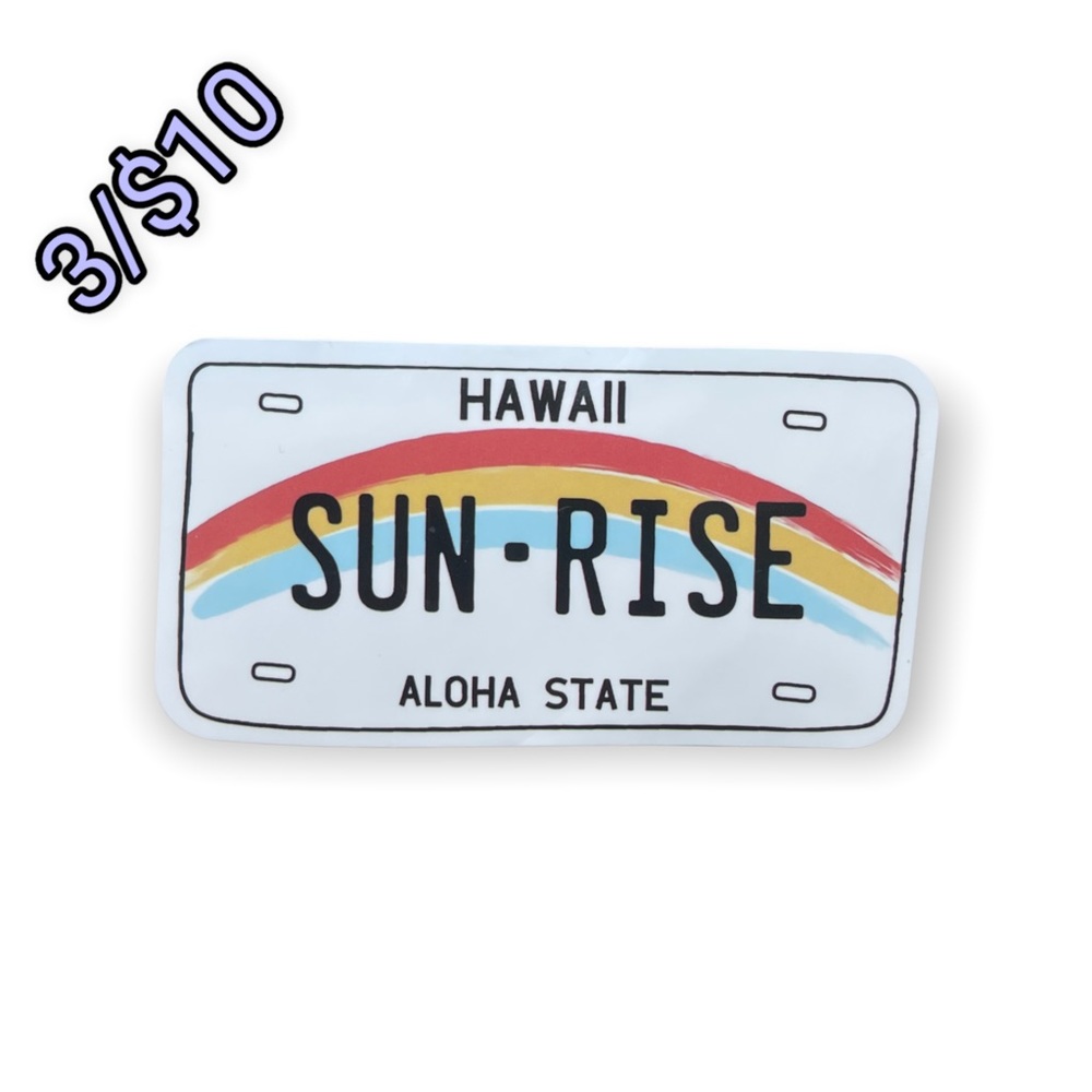 ✨3/$10✨License Plate Sticker